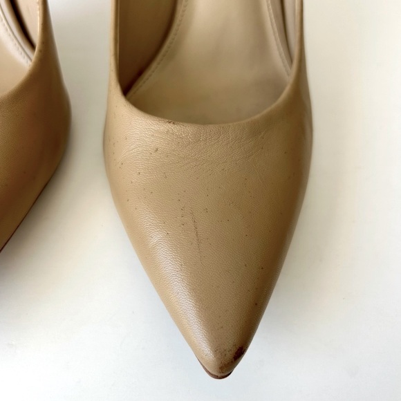 Sam Edelman Hazel Nude Leather Pumps Stiletto Heels Size 9.5 - Picture 11 of 12